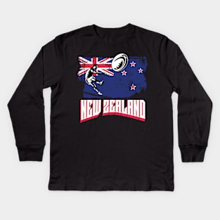 Rugby New Zealand Kids Long Sleeve T-Shirt